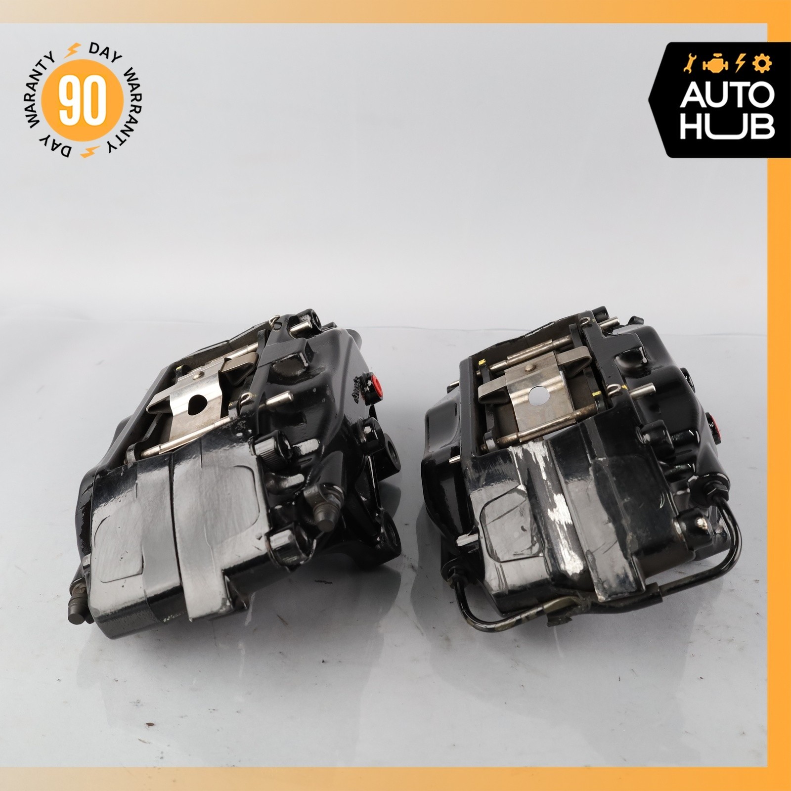 03-04 Aston Martin DB7 Vantage Front Brake Caliper Set Black 28124627AA OEM 38k