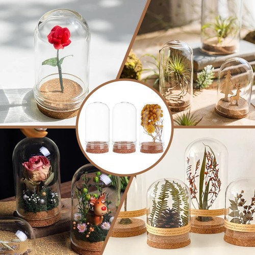 32Pack 15ml Glass Jars Decorative Bottles with Cork Stoppers Display Dome Gla... - Picture 8 of 8