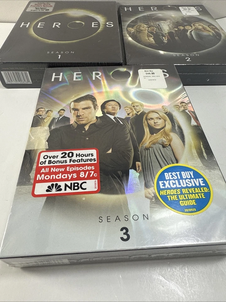 Heroes The Series Seasons 1-3 Sealed DVD 1 2 3 - Image 2 of 4