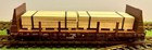 Two (2) G-scale LUMBER PALLETS for Aristocraft & USA Flat Cars -- Real Wood — photo 3
