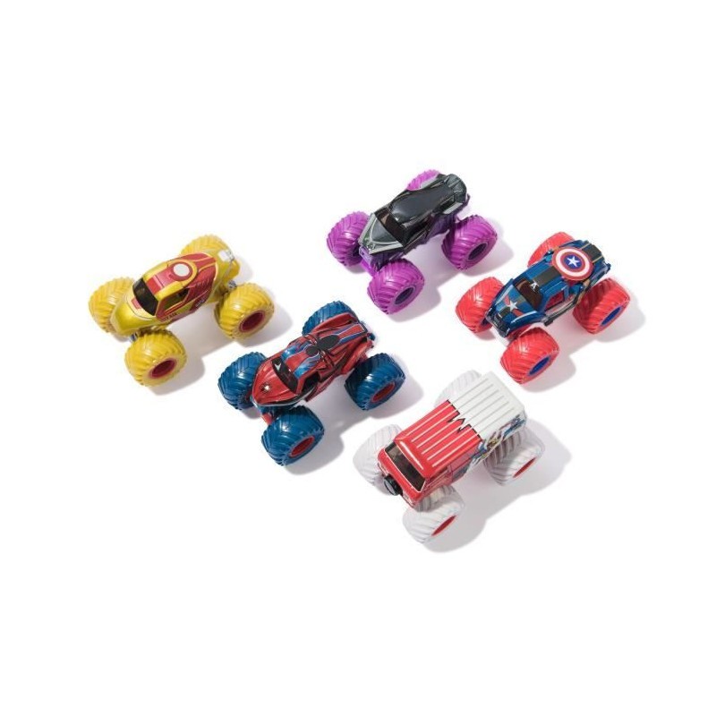 Pack de 5 véhicules Marvel Die-Cast 1:64 Monster Jam Spin Master