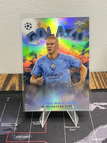 2023 Topps Chrome UEFA Erling Haaland Manchester Golazo #G-10