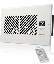 ATOM NEXUS  Quiet Register Booster Fan W/Thermostat &Remote Control-NEW