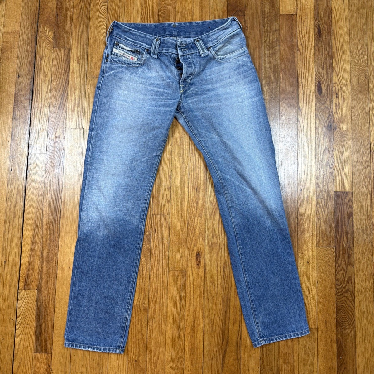 Vintage Diesel Industry Jeans Mens 33 X 30 Low Rise Denim Made in
