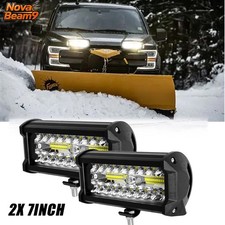 Snow Plow 7inch White Led Work Lights Truck Tractor Headlight Tractor Suv Utv Snow Plow 7inch White Led Work Lights Truck Tractor Headlight Tractor Suv Utv