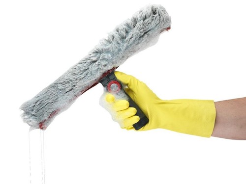 Ansell AlphaTec Yellow Latex Rubber Household Washing up Cleaning Work Gloves - Picture 2 of 4