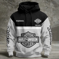 Personalized Harley Racing Davidson 3D Hoodie , Unisex Adults S-5XL