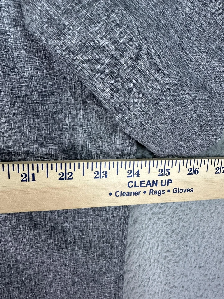 Croft & Barrow Shirt Mens Large Gray Quick Dry Short Sleeve Button Front Vented - Image 4 of 4