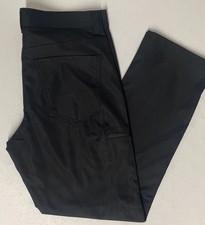 Copper Oak Mens Tech Utility Pants Straight Fit Stretch Flex Waist BLACK 32x30