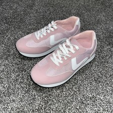 Pink JD Williams Lace Up Trainers Size 6uk. Pre Owned In Good Condition.