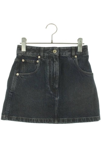 LOUIS VUITTON Logo Denim Nautical LV patch Skirt Indigo Blue 32 - Picture 6 of 24