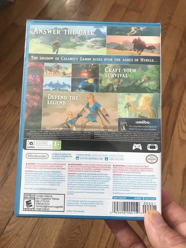 The Legend of Zelda: Breath of the Wild Nintendo Wii U 2017 Brandneu - Bild 3 von 4