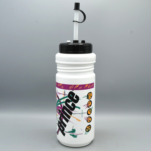 Prince Tennis Sport Water Bottle Lid Straw Vintage 1990s Insulated USA