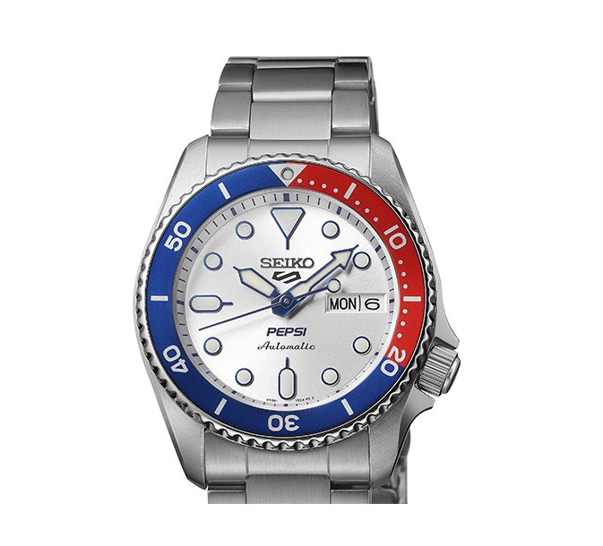 SEIKO Pepsi Collaboration Limited Edition Model Wristwatch SBSA319
