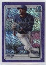 2020 Bowman Chrome Prospects Purple Shimmer Refractor Vidal Brujan #BCP-241 0s9t