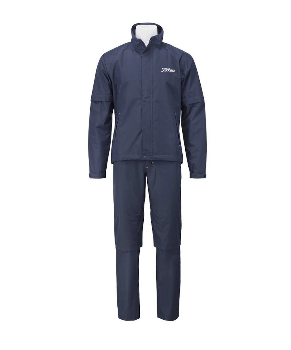 Stratch Rain Wear Jacket Pants Set Navy Size L Tlpmr980j F/s