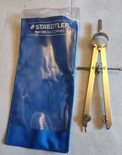 Staedtler Mars Masterbow Compass 6"  551 40 WP in Case  Made In Italy EUC