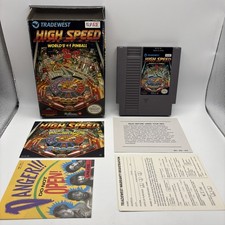 High Speed Pinball Nintendo NES CIB w/Reg Card - UNTESTED - READ DESCRIPTION