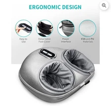 NEW Nekteck Shiatsu Foot Massager with Heat, FSA Eligible Deep Kneading Therapy