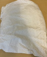 The Land of Nod White Black Swiss Polka Dot Cotton Crib Sheet