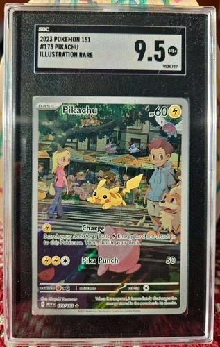 Pikachu 173/165 Sv: Scarlet & Violet 151 Holo SGC 9.5 Illustration Rare SV 151