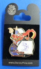 Walt Disney Mulan's Mushu The Magic of Animation 3D Trading Pin New on Card
