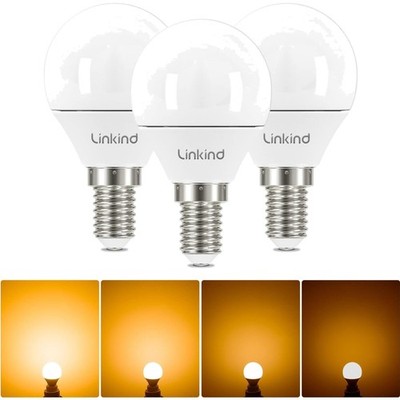 Dimmbare E14 Golfball LED Birne 4.2W 3er Pack 2700K Warmweiß Energiesparlampe
