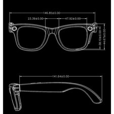 HD 8MP AI Smart Glasses - Camera, AI Translation, Video, WIFI, Anti-Shake