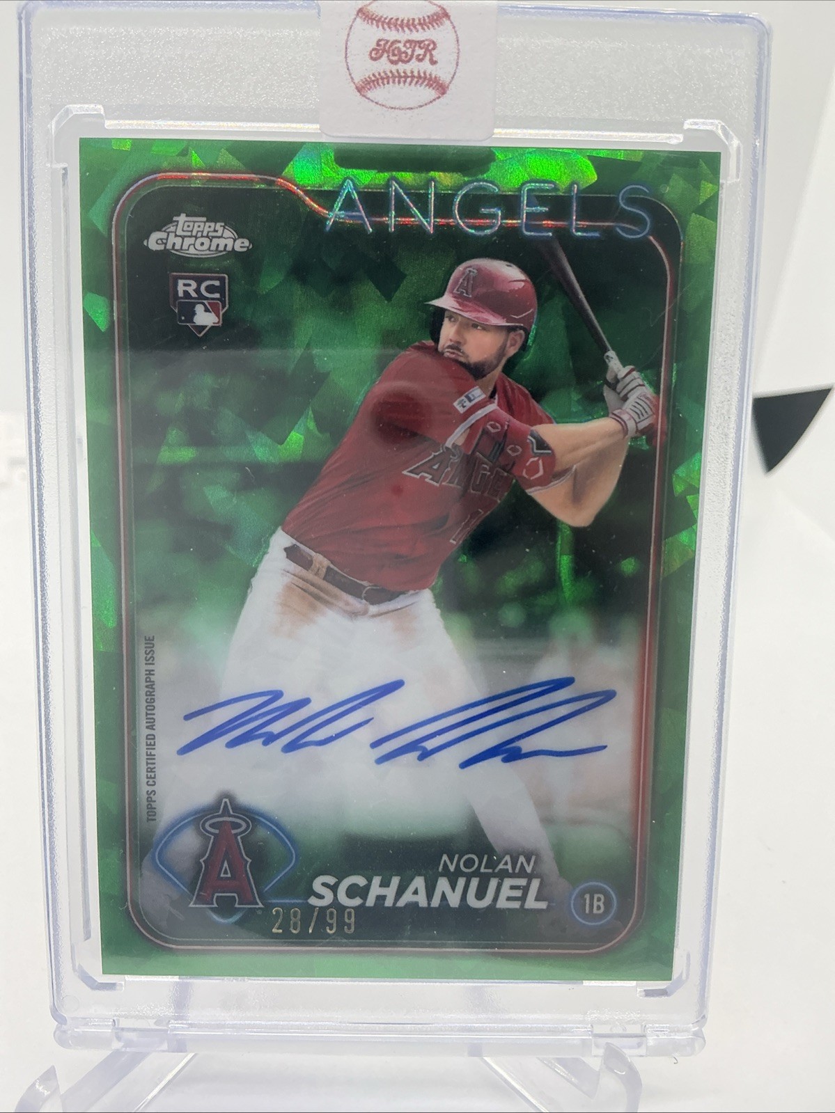 2024 Topps Chrome Update Sapphire Edition - Autographs Nolan Schanuel Green /99