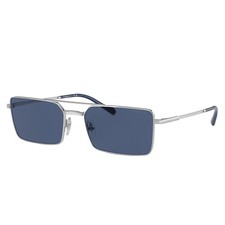 Vogue Eyewear VO 4309S 323/80 Silver Metal Rectangle Sunglasses Blue Lens
