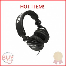 TASCAM TH-02 Professional Studio Monitor Headphones, Wired, Over Ear   for Recor