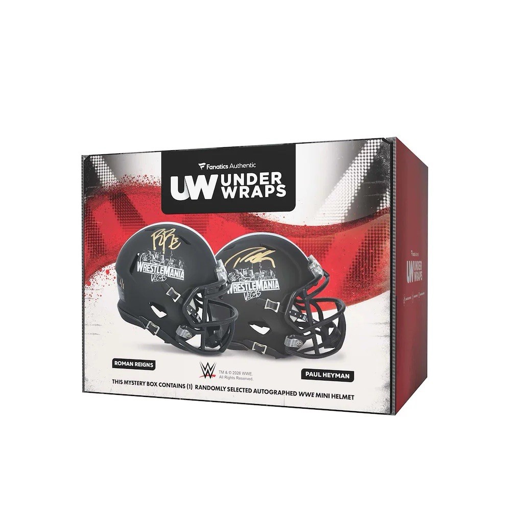 Under Wraps | Autographed WWE WrestleMania 42 Mini Helmet Mystery