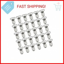25pcs 1" Pacifier Suspender Clips, Marrywindix Pacifier Clips for Making Pacifie