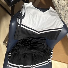 Outfit Sets Black Pleated Skirts Top Size 4 Girls