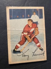 Tony Leswick (Red Wings) - 1953-54 Vintage Parkhurst Hockey Card #43