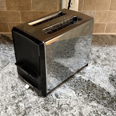 Vintage Proctor Silex Toaster 2 Slice T620B Chrome Silver USA TESTED Retro 70s