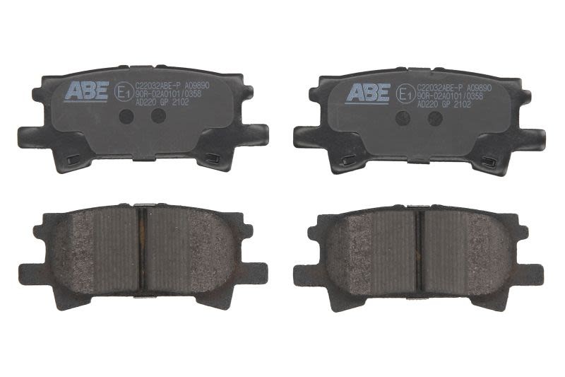 Plaquettes de frein ABE C22032ABE-P silencieuses anti-vibrations pour RX 3.0
