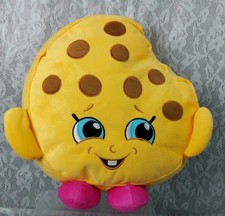 Almohada de panadería Shopkins Big Kookie Cookie Shop 16" relleno de felpa necesita reparación