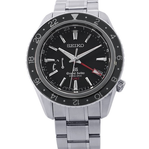 SEIKO Grand SEIKO Spring Drive GMT 44mm Stainless Steel Black ...
