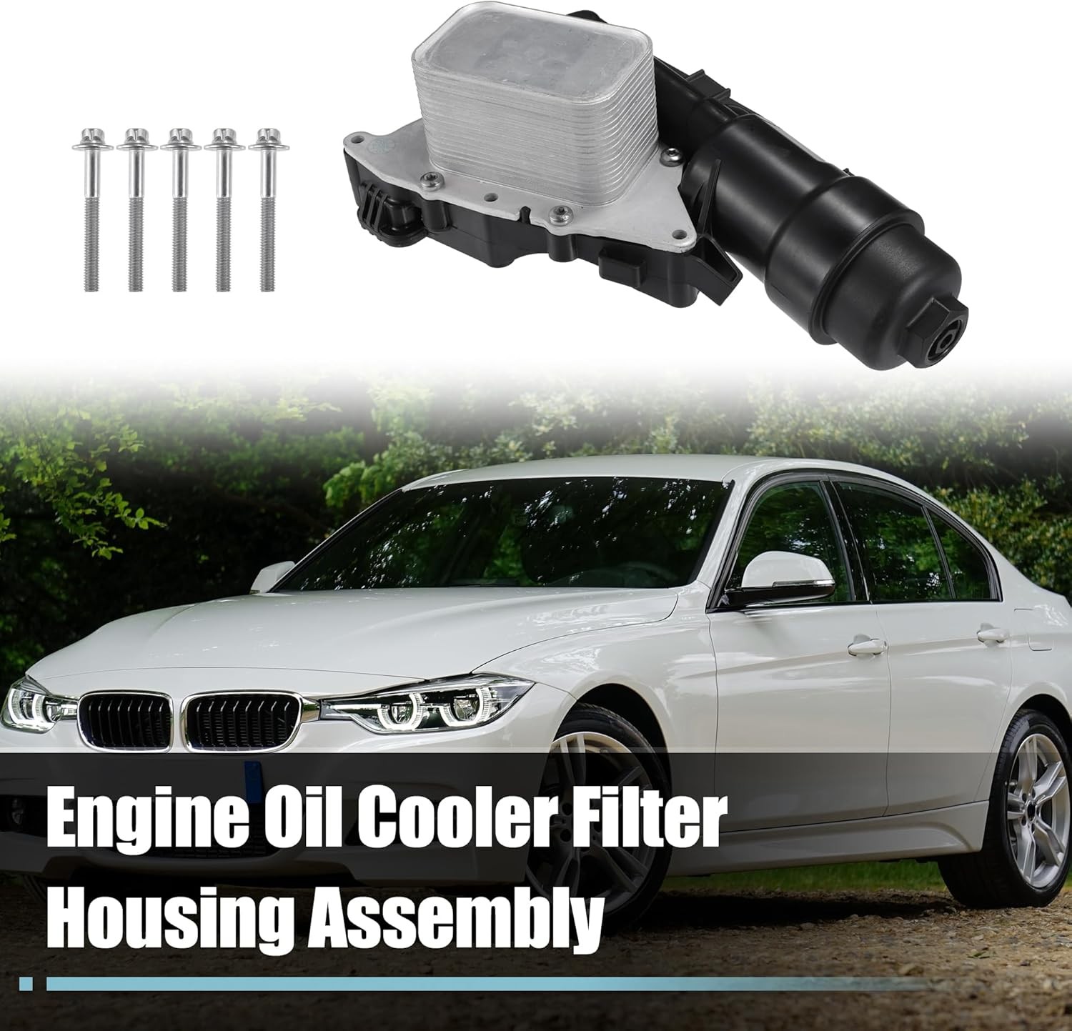11428585235 Engine Oil Cooler Oil Filter Housing Adapter for BMW I8, Mini Cooper