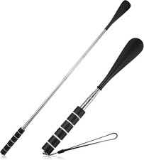 Shoe Horn Retractable, Stainless Steel Telescopic Long-Handle Shoehorn Extend...