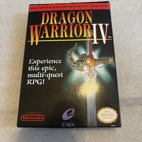 Dragon Warrior IV 4 (Nintendo Entertainment System NES) Complete CIB Manual Map