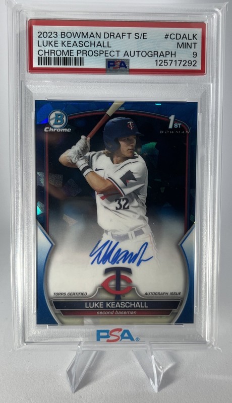 2023 Topps Sapphire Luke Keaschall 1st Auto PSA 9 /199