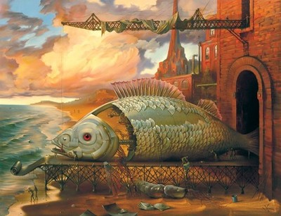 Vladimir Kush Tiefsee Kunstdruck Poster Leinwand Wanddeko Design Stil Künstlerisch
