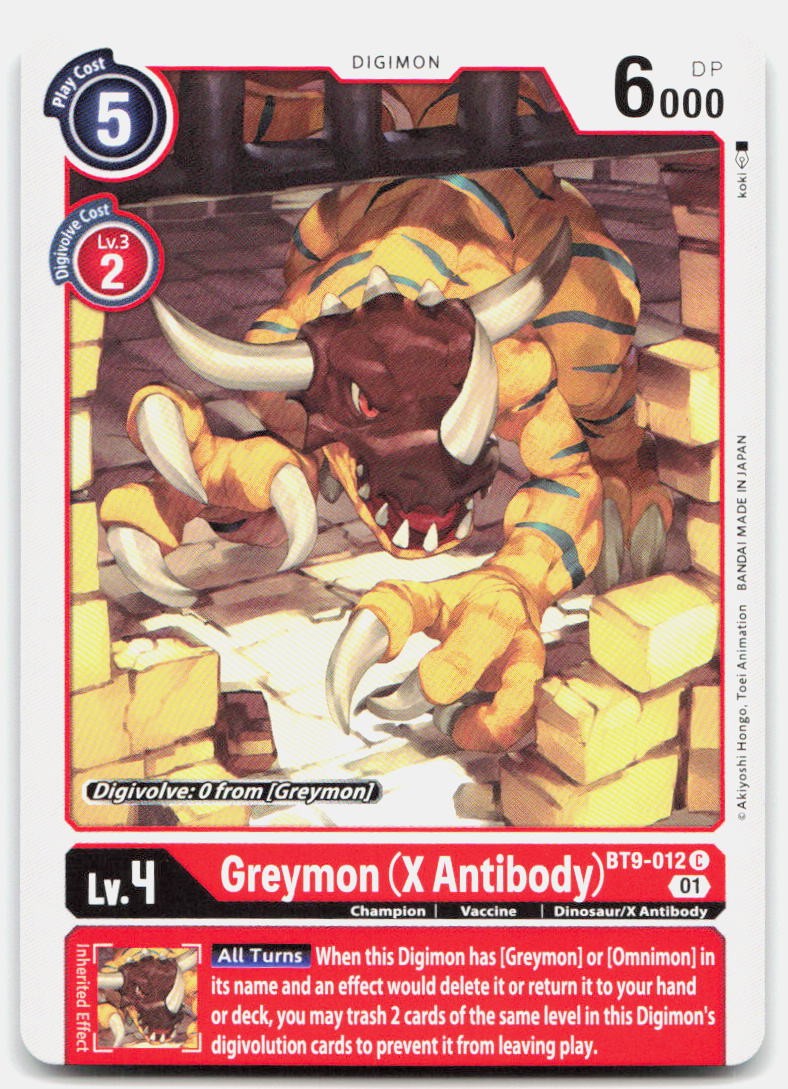 GREYMON (X ANTIBODY) BT9-012 C C X Record NM