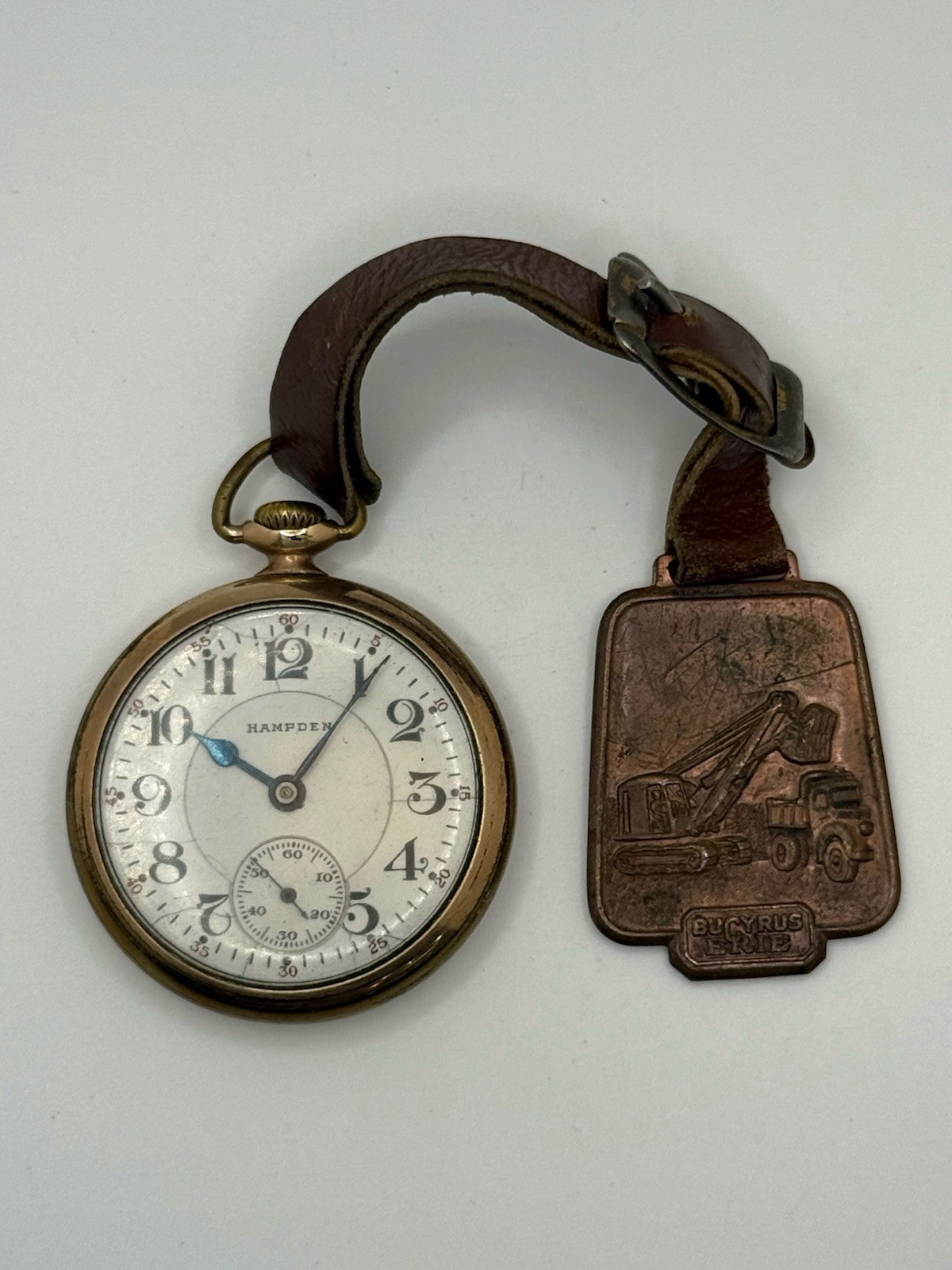 1916 Hampden William McKinely Pocket Watch 21 Jewels Bucyrus Erie