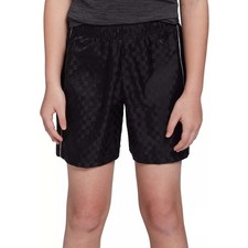 DSG Black Athletic Shorts Side Piping Soccer Gym Sporty Youth Boy M / 26478