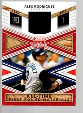 2020 Elite Extra Edition All-Time First Round Mat'l Orange Alex Rodriguez /199