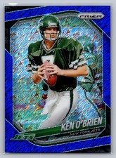 2025 Panini Prizm - [Base] - Blue Shimmer Prizm #185 - Ken O'Brien /35 Jets
