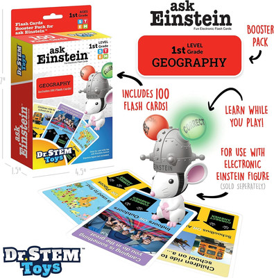 Ask Einstein Electronic Flash Cards, First Grade Geography, Dr. Stem Toys